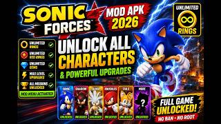 Sonic Forces MOD APK 2026 🌀 Unlock All Characters & Powerful Upgrades screenshot 4
