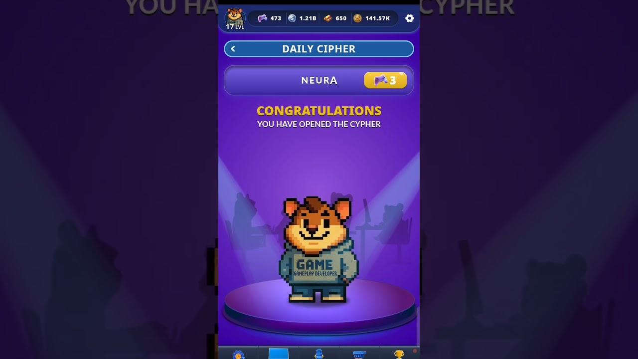 @Hamster Kombat Daily Cipher and Combo Cards - January 01, 2026