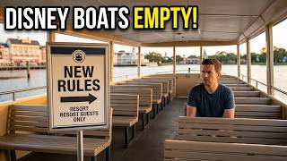 Disney Boats Deserted After Announcing New Resort Changes