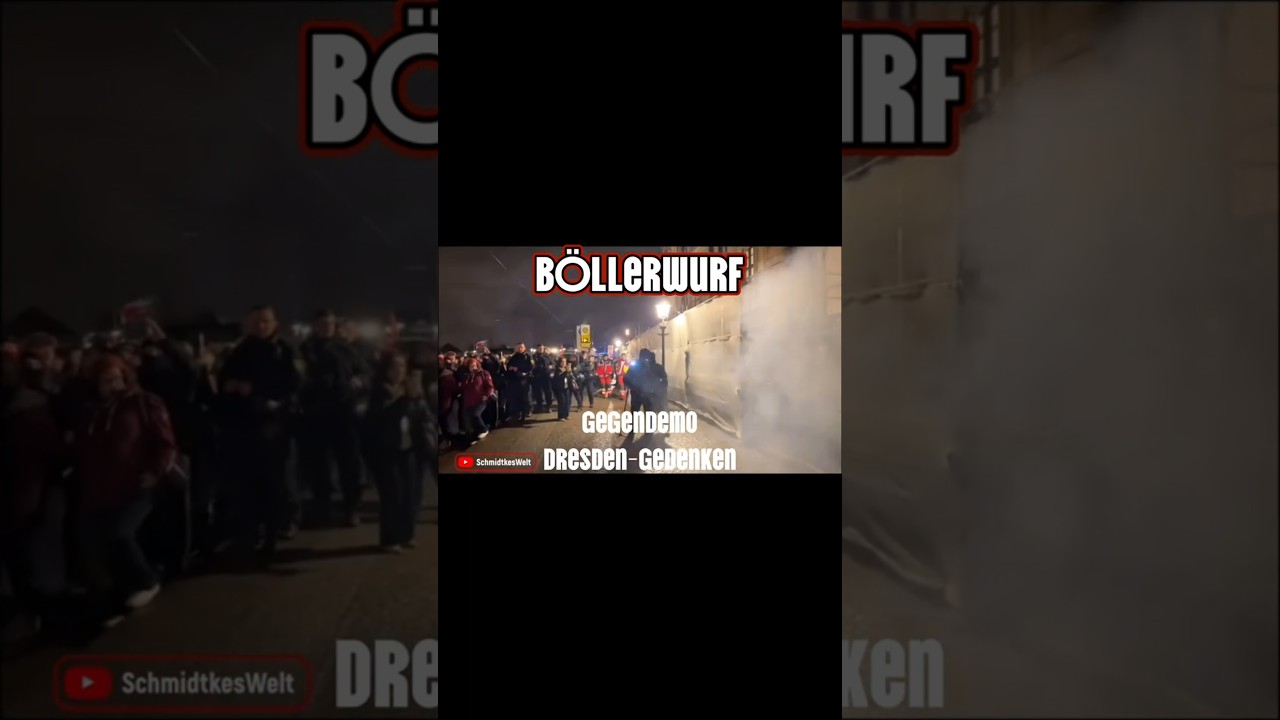 Wir wurden mit Böller beschmissen | Dresden-Gedenken Gegendemo | 13.02.2026