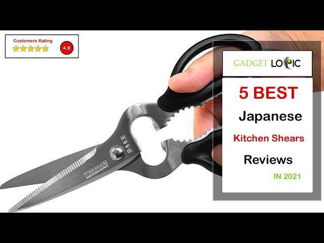 CANARY Japanese Kitchen Shears Dishwasher Safe Come Apart Blade,  Multipurpose Kitchen Scissors Heavy Duty, Made in JAPAN, Sharp Serrated  Japanese