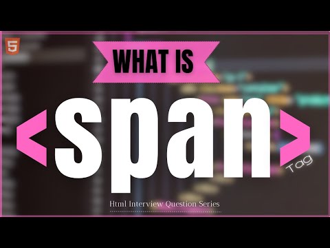 What is Span Tag in HTML? | Span vs Div Explained in 5 Minutes 🔥 (Hindi)