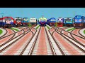 9😶‍🌫️ Trains Crossing on Extreme Bumpy &amp; Curved Railroad Tracks | Realistic Train Simulator Gameplay