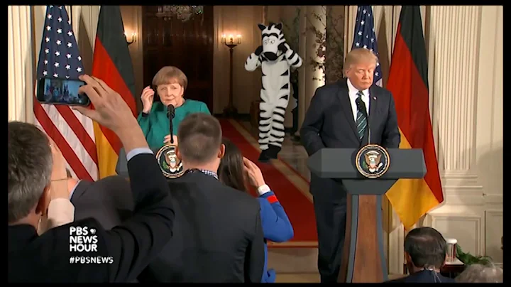 #JustAddZebras - Drumpf & Merkel's awkward press c...