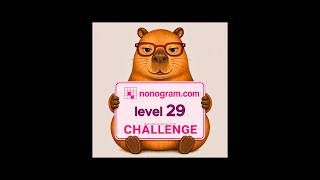Nonogram.com Level 29 — Challenge  #mobilegaming #puzzle #nonogram #beginnerfriendly