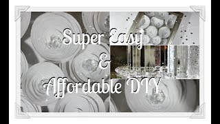 💎How To Make Glam Paper Flowers|| 💎Affordable Shadow Box DIY💎