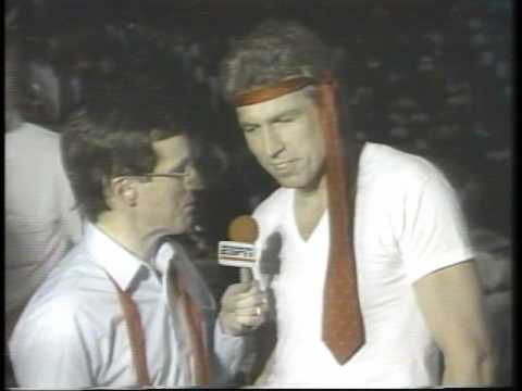 Mike Emrick & Bill Clement get nutty 1987