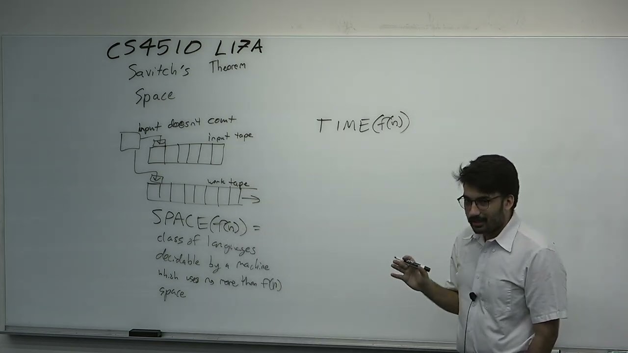 CS4510 L17A Savitch's Theorem