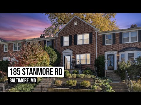 185 Stanmore Road, Baltimore, MD home video tour