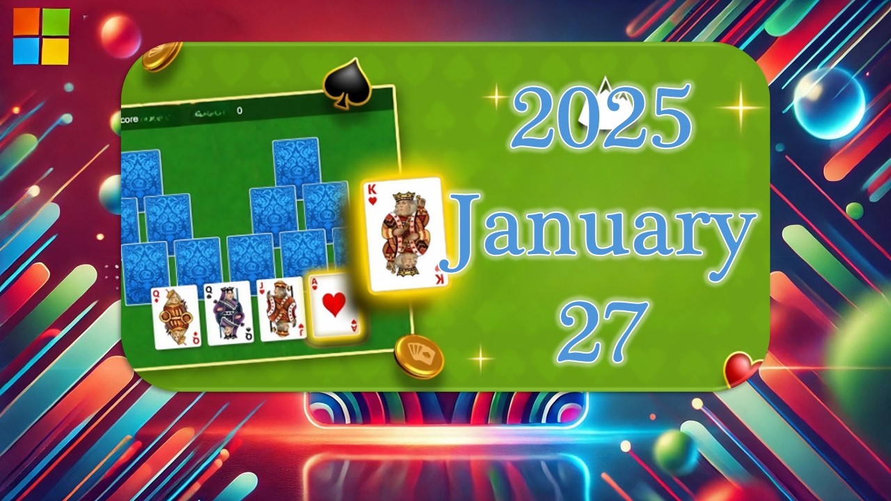 Microsoft Daily Challenge TriPeaks Solution January 27 2025 YouTube