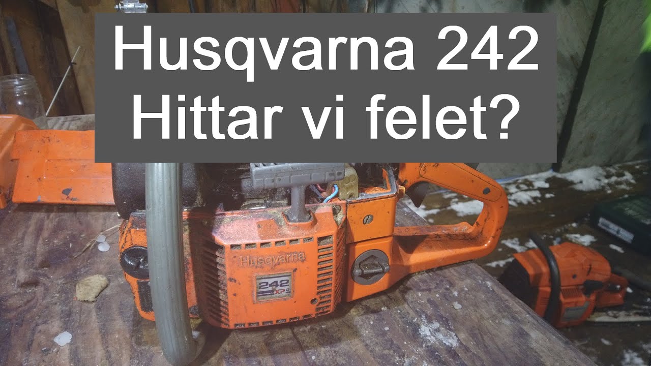Husqvarna 242 - Startar på startgas/sup och dör