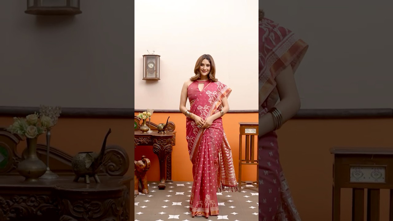 Black Jacquard Weaving Saree – Cotton, Woven Pallu, Festive Wear