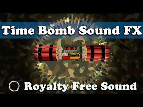 Time Bomb Mechanism. Ticking Clock with an Explosion sound effect. Звук тиканья часов, взрыв.