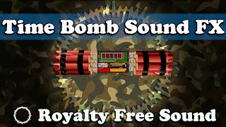 Time Bomb Mechanism. Ticking Clock with an Explosion sound effect. Звук тиканья часов, взрыв.