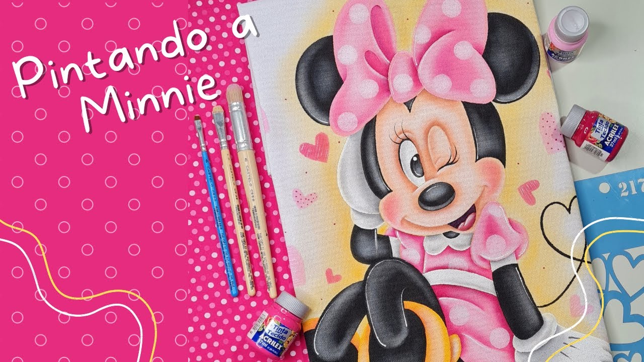 #41 COMO PINTAR A MINNIE | PASSO A PASSO COMPLETO - YouTube
