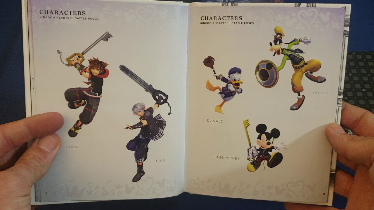Kingdom Hearts 3 Unboxing and art book overview YouTube