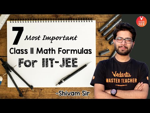 7 Most Important Class 11 Maths Formulas For Iit Jee Jee Maths Iit Jee Mains 2020 Jee Advanced Youtube