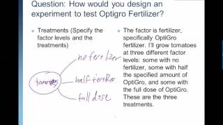 AP Stats Chapter 13: Experiment Example