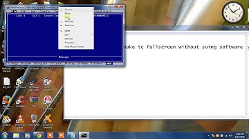 how to make c full screen in win 7 without software