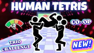 Human Tetris 3 Player Co-op 🔥| Immersive Interactive Warm Up | Can Your Team Win? screenshot 3