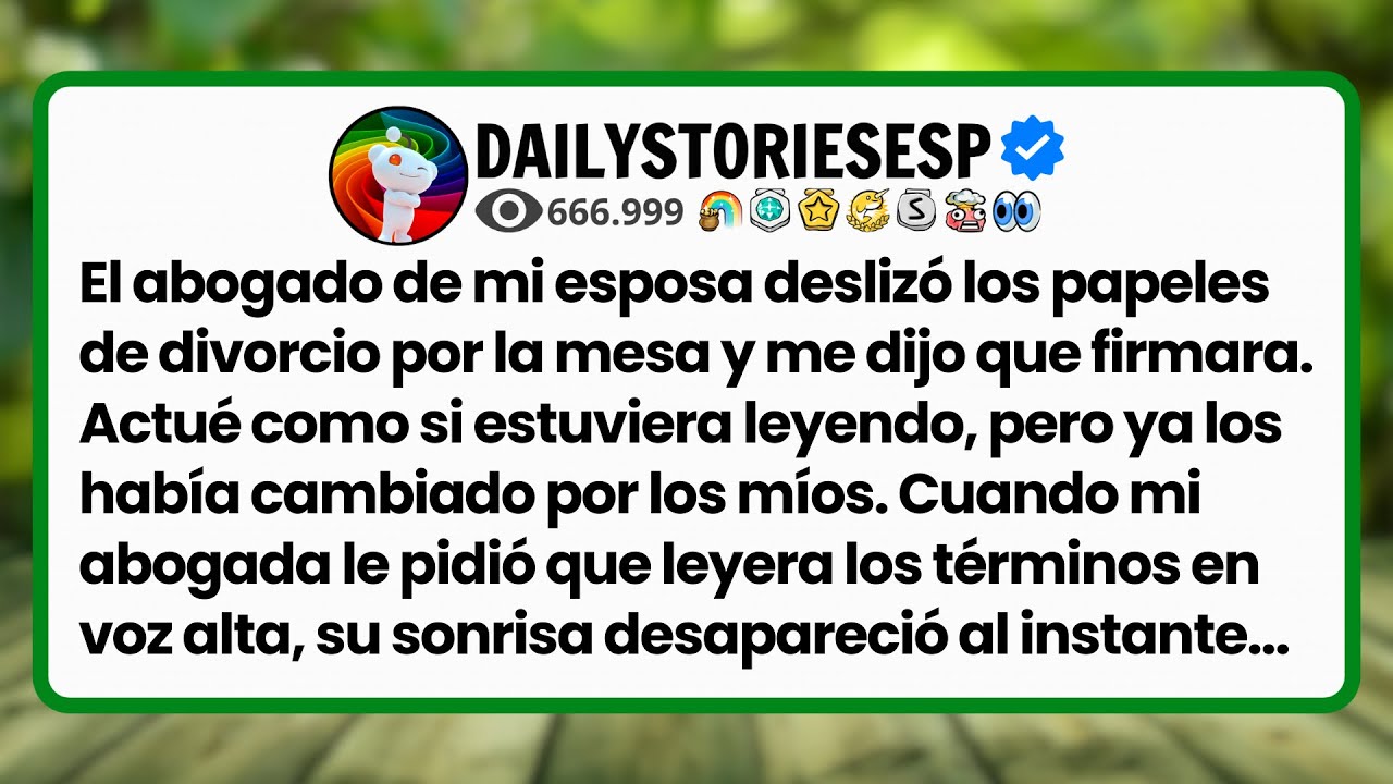 [HISTORIA COMPLETA]  El abogado de mi esposa deslizó los papeles de divorcio por la mesa y me....