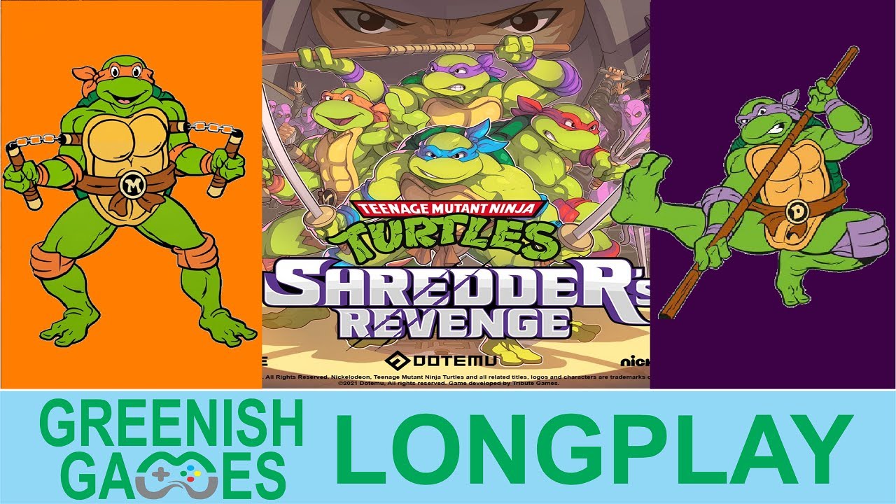 Teenage Mutant Ninja Turtles Shredder Revenge (PC) Longplay GreenishGames