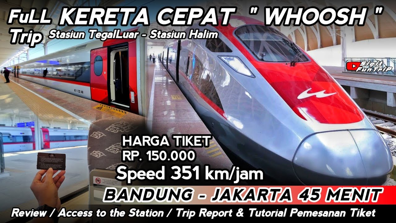 CARA NAIK KERETA CEPAT JAKARTA BANDUNG ‼️ BANDUNG JAKARTA HANYA 45 MENIT - SPEED 351 KM/JAM 🔥 WHOOSH