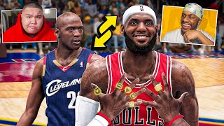 We Swapped LeBron \& Jordan's NBA Careers