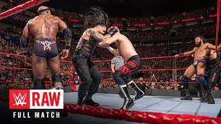 FULL MATCH: Reigns, Strowman \u0026 Lashley vs. Owens, Zayn \u0026 Mahal: Raw, April 30, 2018