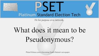 Information What does pseudonymous mean Guide