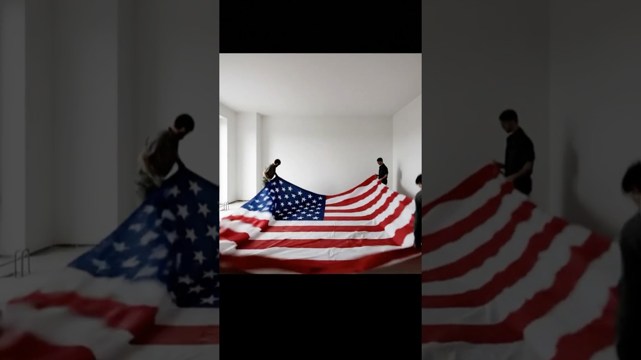 Home Renovations Epoxy Floor American Flag