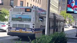 Bee Line Bus on Route 60 Bronx Bound at Main St and Dr Martin Luther King Jr Blvd New Flyer