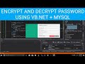 Encrypt And Decrypt Password using VB.Net