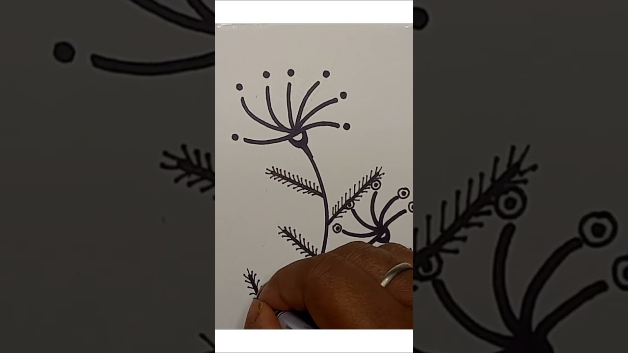 Flower line art🥰💚💛 