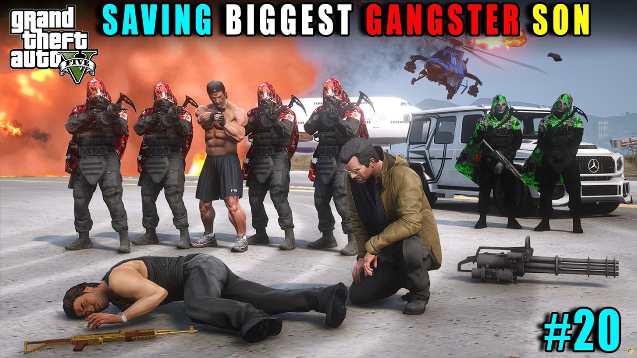 SAVING BIGGEST GANGSTER SON FROM MAFIA | GTA V GAMEPLAY #20