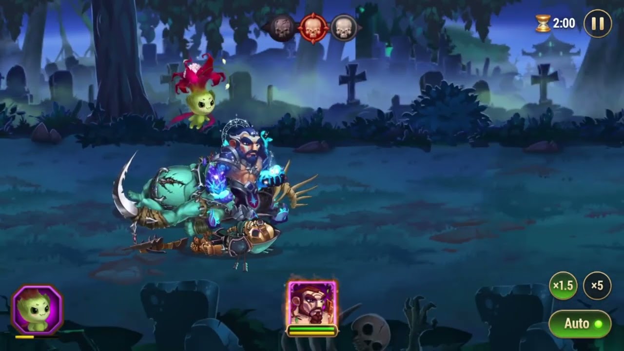 Hero Wars - Andvari VS Cemetery Dragon BOSS (Chapter 6 - Thorn Arches) SOLO