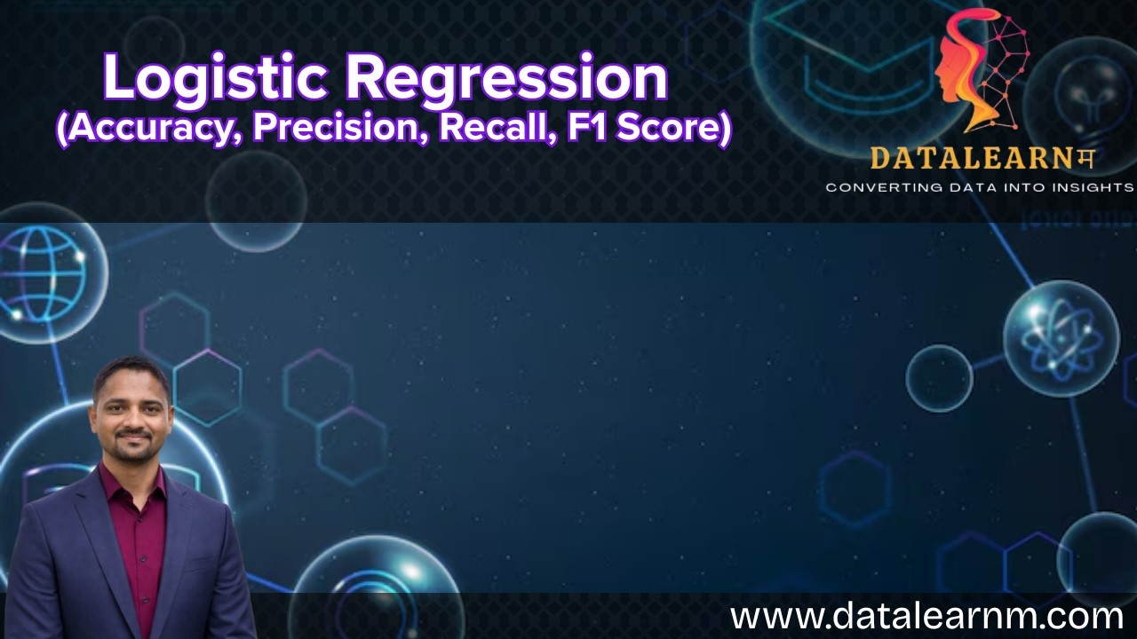 Day 13 | Logistic Regression Theory + Accuracy, Precision, Recall, F1 Score | Complete Guide