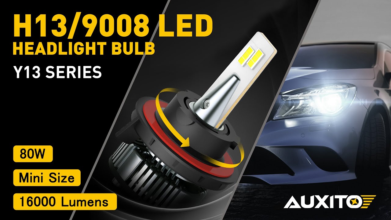 How To Install AUXITO H13 LED Bulbs Forward High & Low Beam?