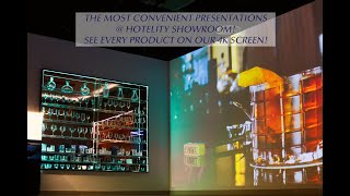 4K Screen Showroom L Catalogue Viewing Presentations For Hotel Restaurant Supplies