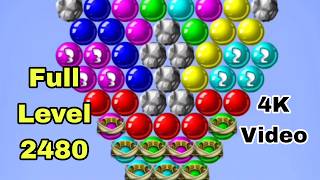 Full Hard Level 2480 | Bubble Shooter Offline Game | viral mobile puzzle games | Bubble Shooter(4k)  screenshot 2