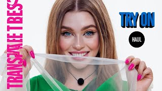 4K Sheer Dress Try On Haul Video Review Bikini Haul Transparent See Through Clothes