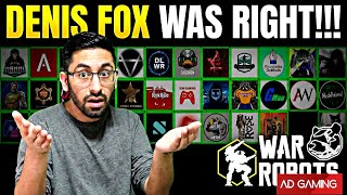MY Reaction To Denis Fox Video ''War Robots Content Creators but 100% Honest''