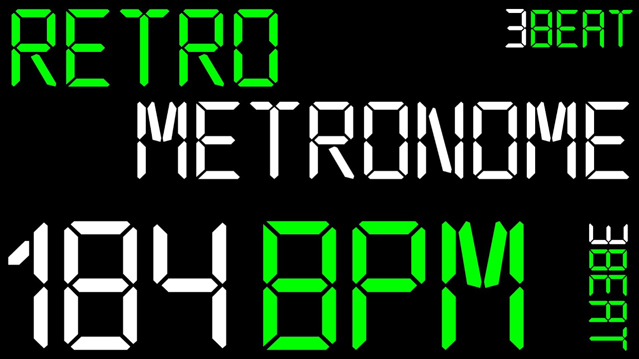 RETRO METRONOME 184BPM 3BEAT  