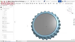 How to design the Maker Coin In Onshape