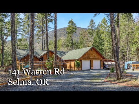 141 Warren Rd, Selma, OR home video tour