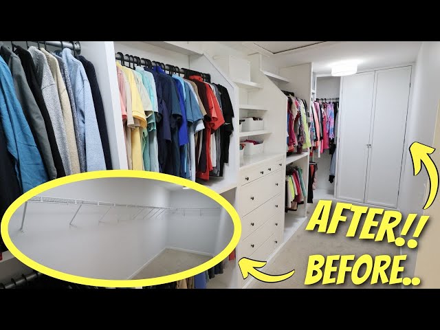 DIY Master Closet Before & After - Polished Habitat