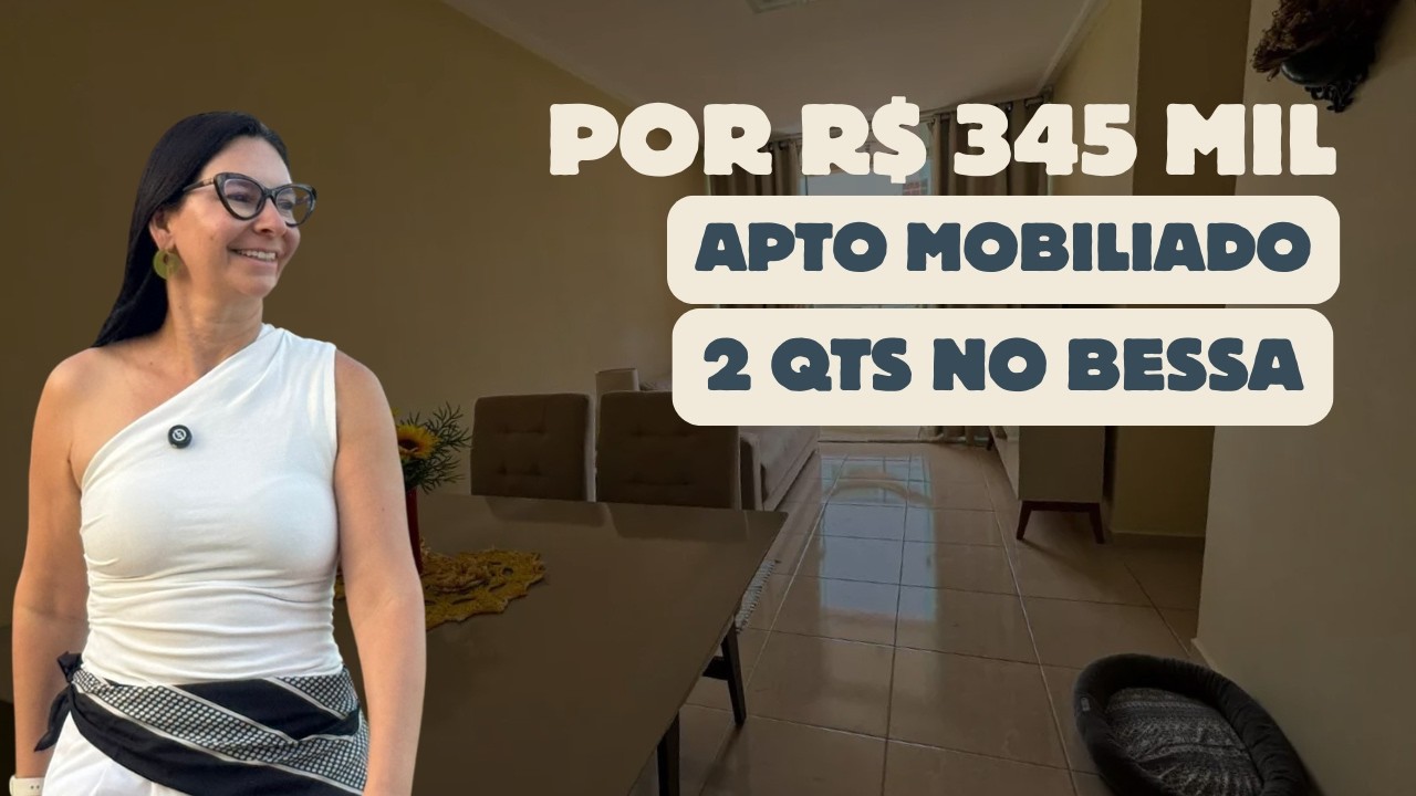 Apartamento em João Pessoa, Bessa, mobiliado, 2 quartos por R$ 345 Mil #shorts