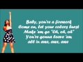 Glee  firework lyrics