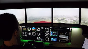 Redbird FMX Flight Simulator - ILS10 @ KUES
