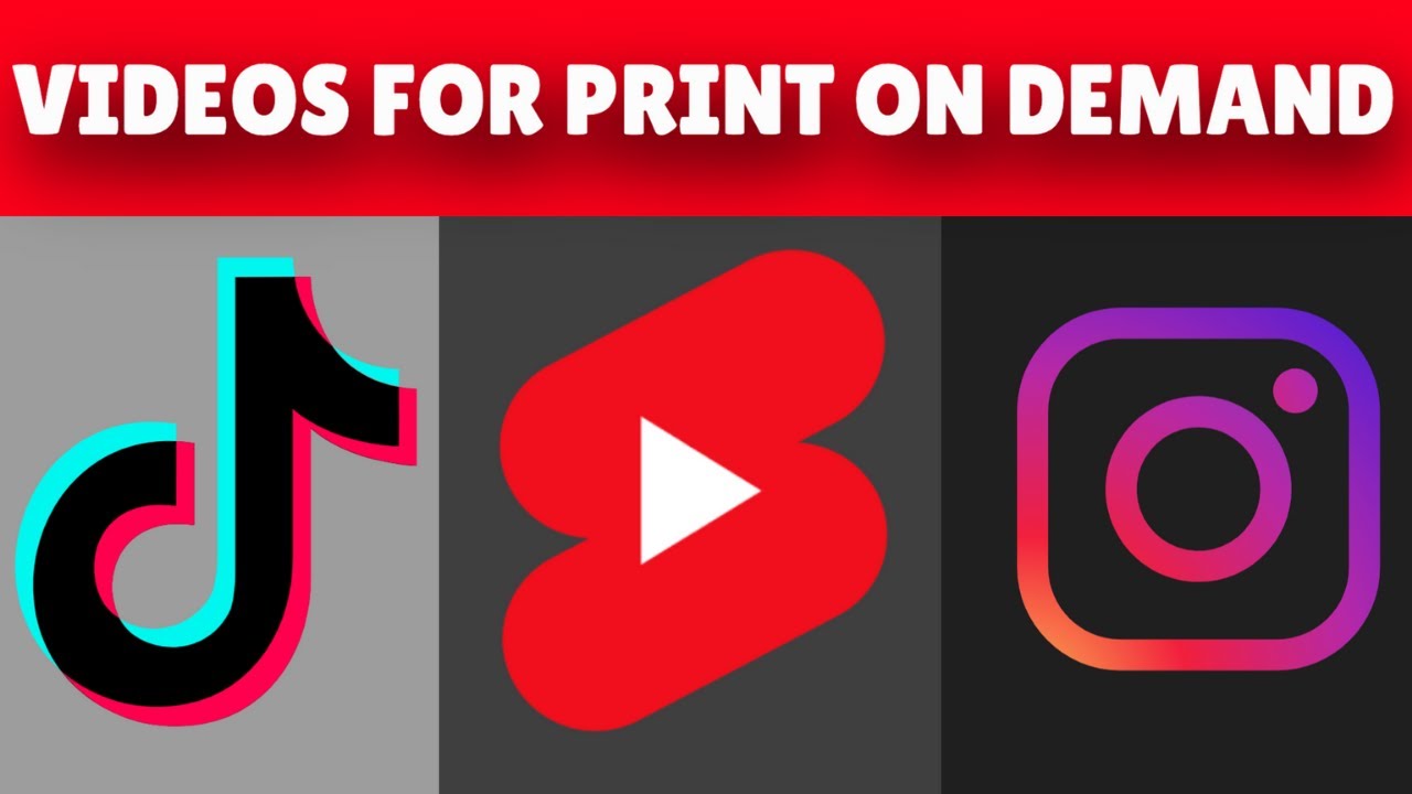 How To Make Videos For Print On Demand Products Share on Tiktok, YT Shorts, and Instagram Reels